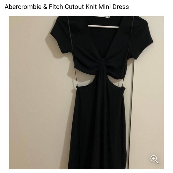 Abercrombie & Fitch Cutout Knit Mini Dress nwt - Picture 3 of 3